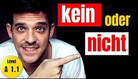 Kein vs Nicht | The difference and rules explained! | YourGermanTeacher