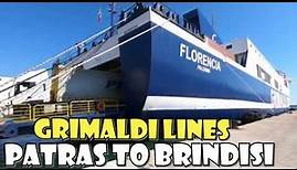 GRIMALDI Lines Ferry PATRAS to BRINDISI - FLORENCIA