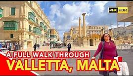 VALLETTA MALTA (Full tour of Valetta the capital city of Malta - filmed in HDR)