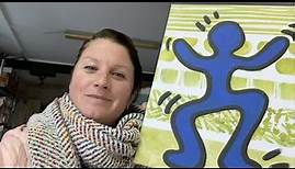 Malanleitung für Kinder - POP-Art , Strukturen (mit Figur á la Keith Haring) ab 10 Jahre