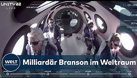 VIRGIN GALACTIC: Abenteurer Branson erreicht vor Bezos in seinem Raumflieger das All