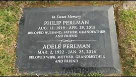 Actor Philip Perlman Grave Mount Sinai Memorial Park Los Angeles California USA December 22, 2022
