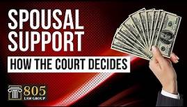 How the court determines spousal support | San Luis Obispo Divorce Attorneys