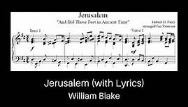 Jerusalem - William Blake - with Lyrics