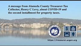 A message from Alameda County Treasurer-Tax Collector
