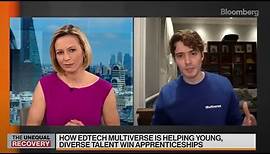 Multiverse Founder & CEO Euan Blair on Bloomberg | Helping Diverse #Talent Secure #Apprenticeships