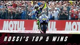 Valentino Rossi's top five MotoGP wins | His most thrilling battles and mind-blowing performances