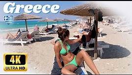 Beach Bikini 4K GREECE🌴LEFKADA Greek Caribbean | Walking with Bikini Beach Walk 4K60