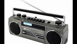 Soundmaster SRR70TI Retro Stereo Radiokassettenrekorder mit DAB+ und USB/SD/BT Wiedergabe
