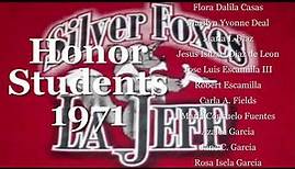 Class of 1971 top students - Thomas Jefferson High School - El Paso, Texas