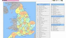 England Editable Map