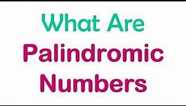 What are Palindromic Numbers