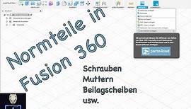 Fusion 360 Normteilebibliothek für Schrauben, Muttern und vieles mehr