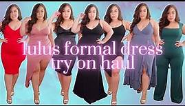 LULUS SPECIAL OCCASION DRESS TRY ON HAUL (Size 12-14)