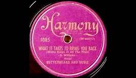 Butterbeans and Susie - What It Takes To Bring You Back (1926)