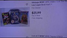 WWE ebay DVD lookups 12/21/23 (VHS edition)