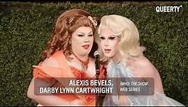 Darby Lynn Cartwright & Alexis Bevels Accept the WEB SERIES Award at the 2023 Queerties Awards