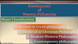 An Overview of the History of Western Philosophy | Origin and Development of Western Philosophy |