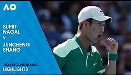 Sumit Nagal v Juncheng Shang Highlights | Australian Open 2024 Second Round