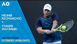 Miomir Kecmanovic v Yosuke Watanuki Extended Highlights | Australian Open 2024 First Round