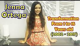 Jenna Ortega transformation from 1 to 15 years old