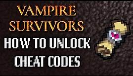 How To Unlock Cheat Codes (Forbidden Scrolls Of Morbane) - Vampire Survivors