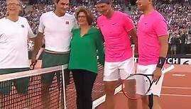 Roger Federer's mum Lynette does coin toss at Match In Africa
