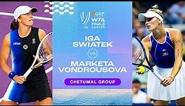 Iga Swiatek vs. Marketa Vondrousova | 2023 WTA Finals Group Stage | WTA Match Highlights