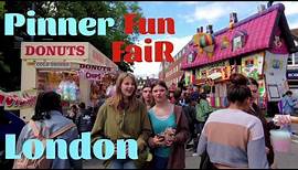 Pinner Fun Fair Walk Tour 2022 || Street Fun Fair || Pinner London 🇬🇧 [ 4K ]