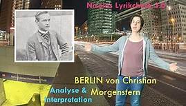 Christian Morgenstern: Berlin (1906) Analyse und Interpretation
