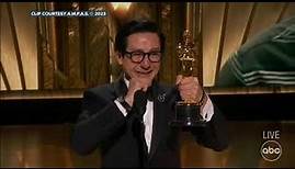 Ke Huy Quan is overcome with emotion as he accepts Oscar - full speech