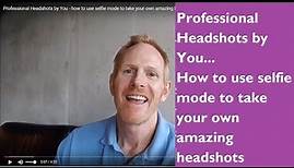 Professional ACTOR Headshots | HOW-TO TAKE YOUR OWN AMAZING ACTOR HEADSHOTS