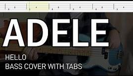 Adele - Hello (Bass Cover with Tabs)