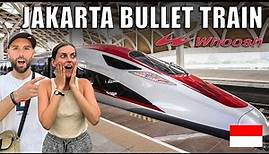 1st CLASS on Indonesia's brand new BULLET TRAIN 🇮🇩
