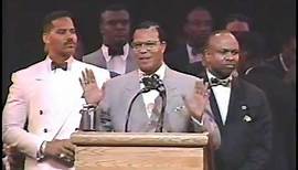 Betty Shabazz & Minister Farrakhan at Apollo on Qubilah and Malcolm X