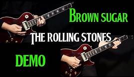 how to play "Brown Sugar" on guitar by the Rolling Stones | electric guitar lesson tutorial | DEMO