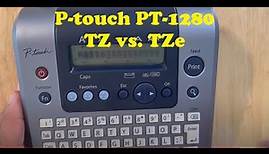 Brother PT1280 P-touch Label Maker: Basic Setup, Inserting TZ tape or TZe Tape