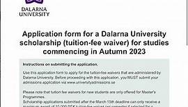 How to apply to Dalarna University in Sweden