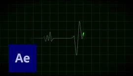 How to animate a heartbeat in After Effects | Animated heart rate monitor