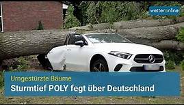 Zahlreiche Schäden: Sturmtief POLY fegt über Deutschland