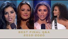 Best Final Answers from 2010-2020 | Miss USA