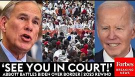 Texas Gov. Greg Abbott Takes On Biden Administration Over Unprecedented Migrant Surge | 2023 Rewind
