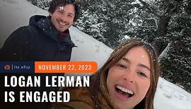 Logan Lerman and Analuisa Corrigan are engaged