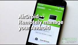 AirDroid: Remotely manage your Android from a Web browser