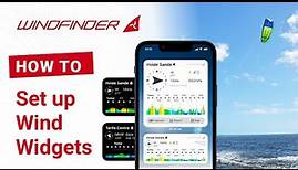 Set Up Your Wind Widgets | HowTo | Windfinder App