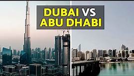 The DIFFERENCES Between DUBAI and ABU DHABI 🤔 Abu Dhabi VS Dubai Comparison