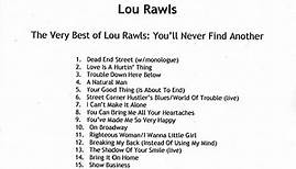 Lou Rawls - The Very Best Of Lou Rawls: You'll Never Find Another