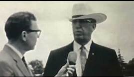 Ted Hinton interview at Clyde Barrow and Bonnie Parker's gravesites.