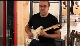 Greg Koch demos Fishman Fluence Strat (gain) set at The Guitar Shop