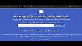 How to download Soundcloud Songs Online- KlickAud.com